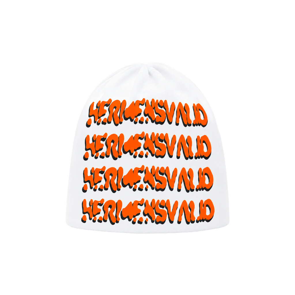 HERMENSVALID® SZN 5 Beanie – White/Orange